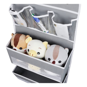 <strong>Over</strong> <strong>Door</strong> Hanging Fabric Eco-Friendly Nursery Closet Organizer with 4 Large &amp; 3 Small PVC Pockets for Baby Storage &amp; Toys - Product Image 2