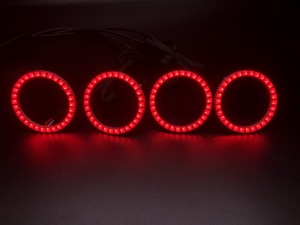 Anello <span class=keywords><strong>LED</strong></span> RGB Sequenziale SK6812 con Effetto Cangiante, Luce <span class=keywords><strong>Fendinebbia</strong></span> 90mm 12V 12W Nuovo - Product Image 6