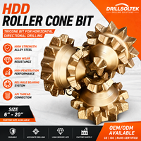 Forets triconiques à dents en acier OEM Drillsoltek 2026, fabricant de forets à cône roulant pour le forage directionnel horizontal (HDD)