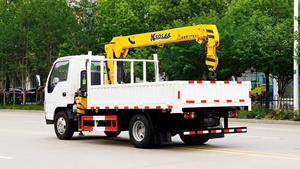 Guindaste montado caminhão telescópico Isuzu 3Ton 4Ton 5Ton Guindaste móvel hidráulico do caminhão China Núcleo da caixa de engrenagens do motor Isuzu - Product Image 2