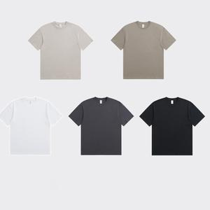 T-shirt surdimensionné 250g 100% coton avec logo personnalisé pour hommes et femmes, t-shirt décontracté urbain - Product Image 2