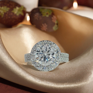 MANWAHYUE-Bague classique de luxe solitaire en or massif 18 carats avec griffes, centre vide, bijoux fins intemporels pour femmes - Product Image 1