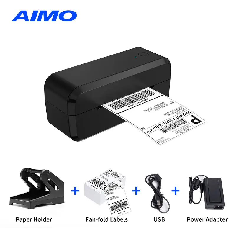 Aimo AM-243 USB Blue tooth 110mm 4inch label sticker printer 4*6 Shipping Label order Printer