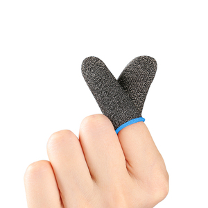 Touch Screen Thumb <strong>Silver</strong> Fiber Finger <strong>Glove</strong> Playing Phone Game Anti Slip <strong>Gloves</strong> for Gaming with Digeine for Game - Product Image 6