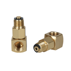 <span class=keywords><strong>90</strong></span> डिग्री पीतल स्विस स्विस कोहनी संयुक्त घूर्णन दाहिने कोण संयुक्त रोटेटेबल ऑयल पाइप जिम्बल कोहनी एडाप्टर - Product Image 3