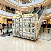 Distributeur automatique de fleurs intelligent, 24h/24, vente en libre-service de bouquets de fleurs fraîches