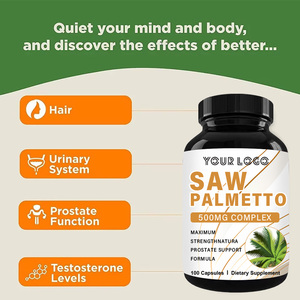 Wholesale Men's Health Supplement Saw Palmetto Capsules with Serenoa Repens Extract DHT Blocker for <strong>Prostate</strong> &amp; Hair Support - Product Image 4