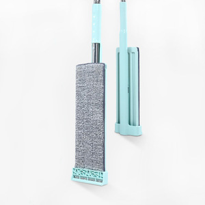 Outils de nettoyage de maison très vendus : Serpillière à long manche, nettoyage à plat à 360 degrés, accessoires de nettoyage en microfibre pour sols - Product Image 6