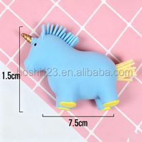 Balle anti-stress licorne en argile ultra-légère de 11 cm, jouet à presser en TPR à rebond lent, balle de décompression en forme de raisin, jouet fantaisie animal pour la décompression