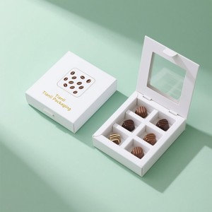 Boîte cadeau rigide en papier pour chocolat avec insert en plastique, impression numérique personnalisée avec votre logo, en forme de cœur, pour la Saint-<span class=keywords><strong>Valentin</strong></span> - Product Image 4