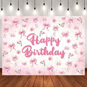 7x5ft Rose Arc Coquette Personnalisé Photo Fond Toile de Fond pour Filles Fête D'anniversaire Décorations Murales en Stock! - Product Image 5