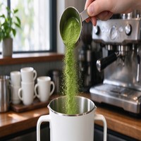 Poudre de thé vert matcha chinois 3g x 10 capsules de thé instantané pour machine à café