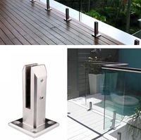 Accessoires de fixation pour garde-corps en verre, support de sol, pince à verre en acier inoxydable 304 316