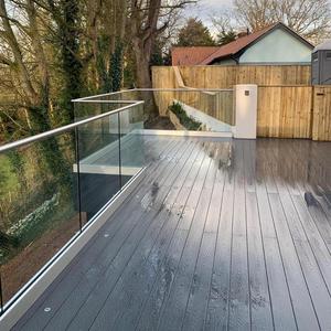 屋外ガラス手すりアルミニウム手すり/屋外階段手すりLEDライト付き - Product Image 1