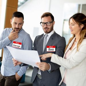 Nhãn dán thẻ tên màu đỏ, trống Xin Chào Tên tôi là nhãn dán thẻ tên để viết, dán Hi Tên tôi là Nhãn dán tên - Product Image 3