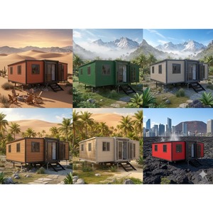 Maison préfabriquée écologique en acier extensible <span class=keywords><strong>de</strong></span> 20 pieds, maison modulaire <span class=keywords><strong>portable</strong></span> <span class=keywords><strong>de</strong></span> luxe, mini-maison, villa mobile en acier, 1, 2 ou 3 chambres - Product Image 2