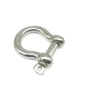 AISI 316 304 Marine Vít Pin <span class=keywords><strong>Shackle</strong></span> Adustable Omegal Shackles Thép Không Gỉ Bow Shape Neo Còng - Product Image 1