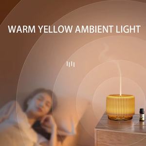 Difusor de Aroma de Cerámica con Tres Luces Ajustables, Humidificador de Aromaterapia, Difusor de Aroma Enchufable con Nanoniebla - Product Image 6