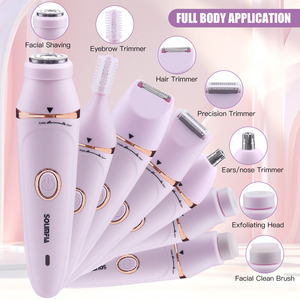 Solimpia HT-518 Rasoirs électriques 7-en-1 pour femmes, tondeuse bikini et épilateur corps entier, rechargeable par USB, garantie 1 an, cadeau - Product Image 1