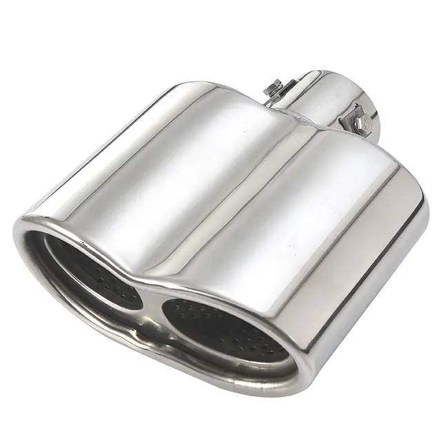 exhaust pipe auto muffler silencer tail stainless steel 2.25 Inch car exhaust resonator inside YFX-0270