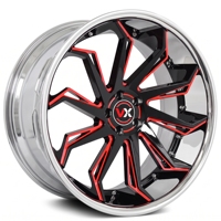 Jantes forgées en deux parties VX, couleur bicolore, chrome PVD