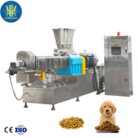 Ligne de traitement automatique industrielle à haute efficacité en acier inoxydable à double vis extrudée à sec pour aliments pour chiens et chats