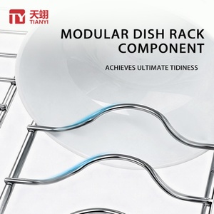 Moderno organizador de gabinete de cocina extraíble de acero inoxidable 304 con cesta de tres lados y cierre suave - Product Image 5