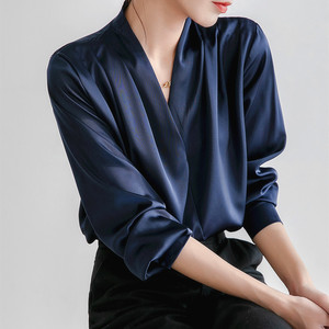 <span class=keywords><strong>Camisa</strong></span> <span class=keywords><strong>Blanca</strong></span> <span class=keywords><strong>de</strong></span> Primavera 2026 al por Mayor, <span class=keywords><strong>Camisa</strong></span> <span class=keywords><strong>de</strong></span> Manga Larga para Mujer, Diseño Francés, Estilo Retro, Top <span class=keywords><strong>de</strong></span> Seda, <span class=keywords><strong>Camisa</strong></span> Profesional <span class=keywords><strong>de</strong></span> Satén - Product Image 2