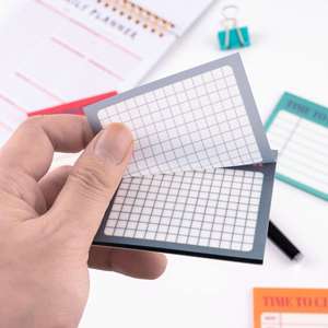 Paquete de 4 Blocs de Notas Adhesivas Transparentes Multicolor con Cuadrícula de 120 Hojas y Diseño de Control de Tiempo para Planificación Semanal y Seguimiento de Tareas - Product Image 3