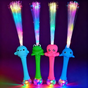 Varita Luminosa LED de Fibra Óptica Narwhal, Luces Rojas/Verdes/Azules, Funciona con Batería, Regalo de Navidad para Acuarios, Logotipo Personalizado al por Mayor - Product Image 1