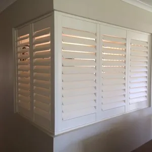 Customized Shutters Home Design Colorful Horizontal Louver Indoor Wood/PVC Window Plantation Shutters Blind