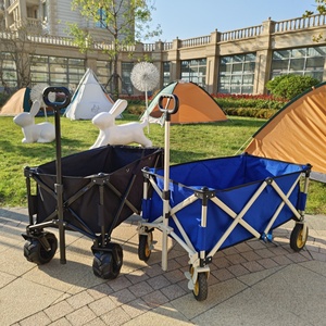Carrello Pieghevole con Portellone Esteso, Carrello Extra Lungo con Capacità di 200 Libbre e Grandi Ruote per Ogni Terreno - Product Image 4