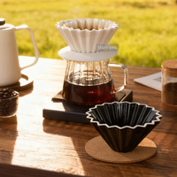 Accessoires d'infusion lente en céramique HIGHWIN goutteur de café résistant à la chaleur cafetière en céramique goutteur de café en porcelaine