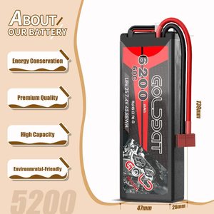 Alta calidad <span class=keywords><strong>RC</strong></span> Lipo OEM Venta al por mayor Baterías recargables 2S 6200mAh 60C 752540 <span class=keywords><strong>Coche</strong></span> 7,4 <span class=keywords><strong>V</strong></span> 4800 mAh <span class=keywords><strong>RC</strong></span> batería - Product Image 5