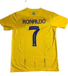 Al Nassr Home #7 RONALDO Maillot de football 2023 2024 Hommes Sports T Shirts Football Uniform