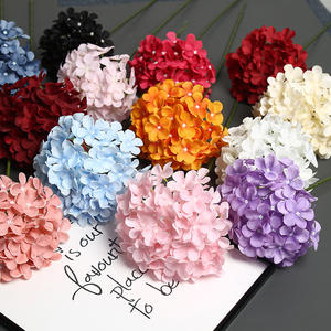 Ortensie artificiali Hortensia Real Touch in lattice ortensia grande testa verde bianco fiore di Hortensia per la decorazione di nozze - Product Image 1