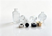 Bouteille diffuseur à roseaux en verre transparent à motif rétro, 100ml, 150ml, 300ml, vide, gaufrée, pour parfum et décoration de boutique - Meilleures ventes