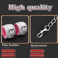 Kits de jouets sexuels pour adultes BDSM pour jeux coquins, ensemble de masques de bondage, menottes à plumes, attaches de cheville, aides sexuelles pour couples 18+