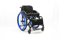 Silla de ruedas manual plegable de aleación de aluminio de 24 pulgadas, silla de ruedas deportiva superligera para adultos para equipos de rehabilitación
