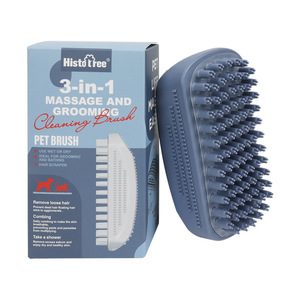 Brosse de bain massante antidérapante pour animaux de compagnie, outil de nettoyage et de toilettage, grand modèle pour chiens et chats, éliminateur de poils - Product Image 5