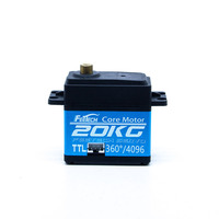 Servomotor Robótico DIY de Tamaño Estándar 7.V para Proyectos RC, 25Kg, Control por Bus Serial TTL, Retroalimentación, 300 Grados, Engranaje Metálico, Incluye Cable USB