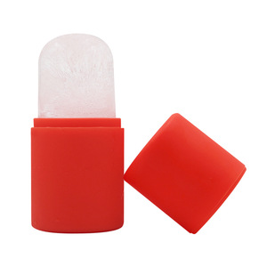 カスタムロゴ入りシリコン製フェイスアイスローラー 再利用可能なアイスキューブカップ フェイスアイスボールマッサージャー - Product Image 3