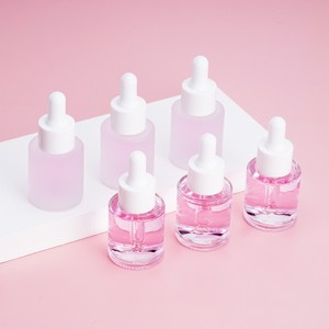 Gran oferta, tarro cosmético de vidrio esmerilado, 1oz-50g, cuentagotas transparente para crema, 5mL-20ml, volumen para envases de cremas y aceites - Product Image 1