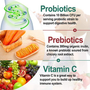 วิตามินกัมมี่โปรไบโอติกออร์แกนิกแบบ OEM แบรนด์ส่วนตัว ปราศจากน้ำตาล ดีต่อสุขภาพลำไส้ - Product Image 3