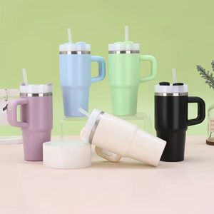 14oz Thickened 304 Stainless Steel Leakproof Vacuum Insulated Straw <b>Mug</b> Portable Car Beverage Tumbler 6-12 Hours <b>Thermal</b> Easy - Product Image 4
