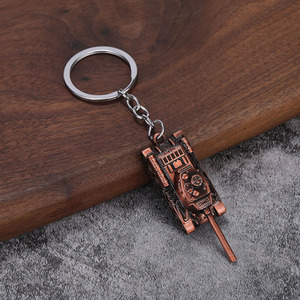 Nouveau pendentif de voiture pour hommes de Yujia, un monde personnalisé de chars <span class=keywords><strong>T34</strong></span> porte-clés modèle taille suspendu petit cadeau - Product Image 5