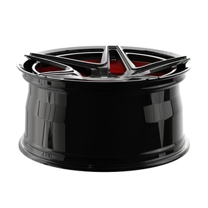 Nuovi Cerchi in Lega di Alluminio Forgiati Personalizzati WX 18-20 Pollici per <span class=keywords><strong>Audi</strong></span> <span class=keywords><strong>A6</strong></span> <span class=keywords><strong>C6</strong></span> C7 5x112/120 ET30 Nero Rosso Bicolore - Product Image 3