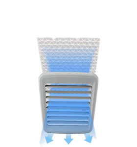 Ventilateur Climatiseur Portable Mini 2023 en ABS Blanc, Batterie 2400mAh, Idéal pour Usage Personnel, Bureau, Maison Intelligente, Populaire pour Hôtels et Domicile - Product Image 4