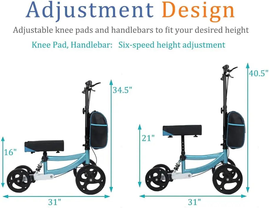 Ousite Knie-Scooter ein Moped, um dem Knie-Gehen zu helfen