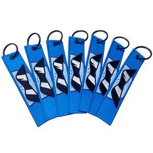 Porte-clés personnalisé en tissu doux avec lettres et logo imprimés, broderie double face - Product Image 2